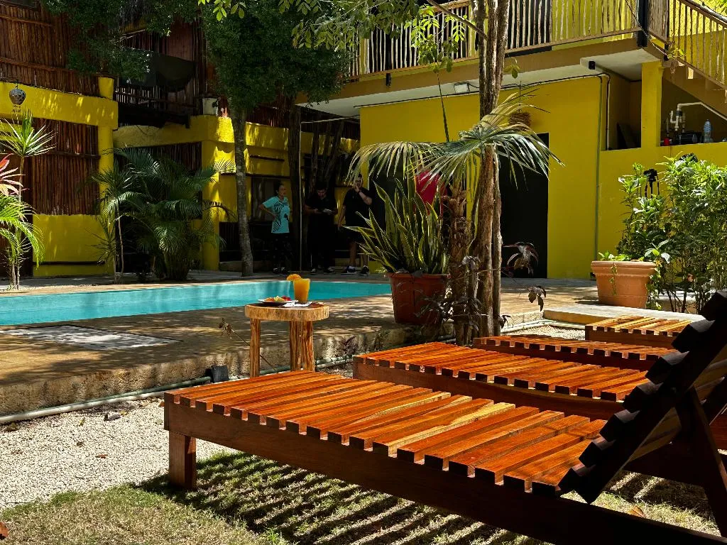 Terrace, Hotel Carlitos Tulum, Cancun Area