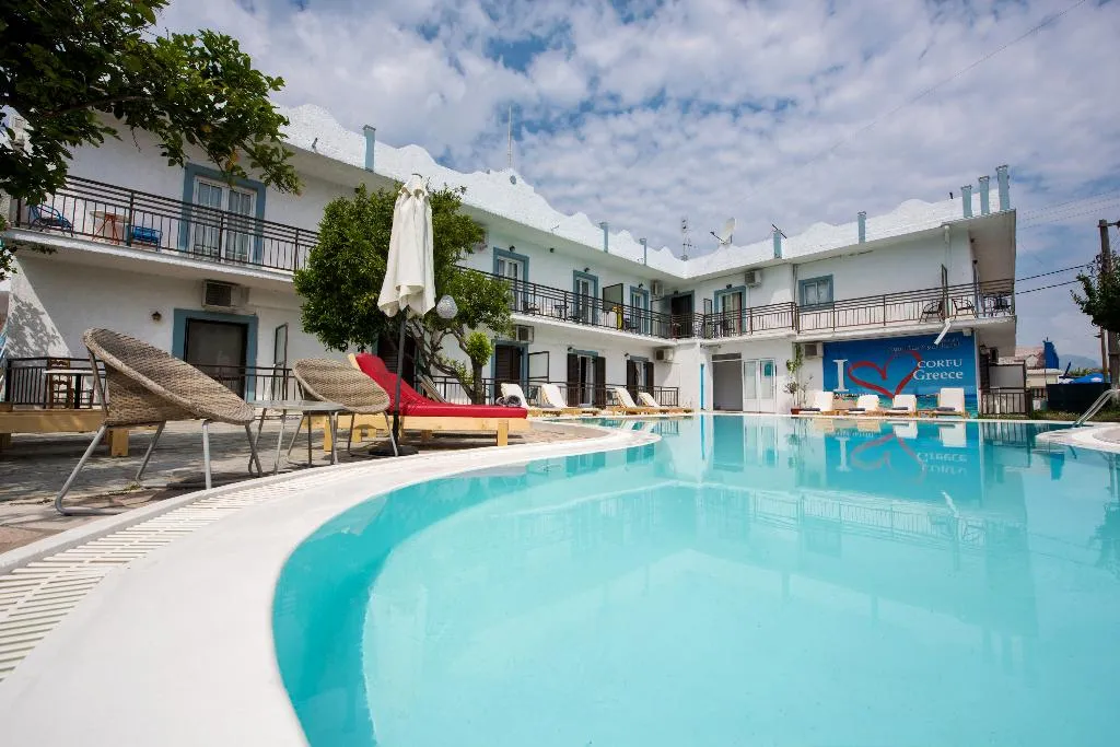 Pool, Aquarius Beach Hotel, Corfu