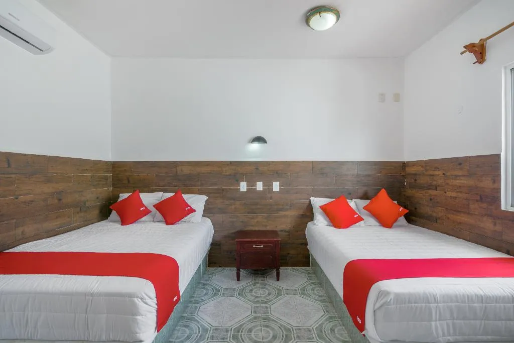 DOUBLE SUPERIOR TWO DOUBLE BEDS Room, OYO Hotel Palma Real, Cancun Area