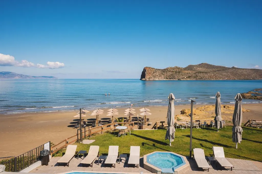 Beach, Elia Agia Marina Beach Hotel, Crete
