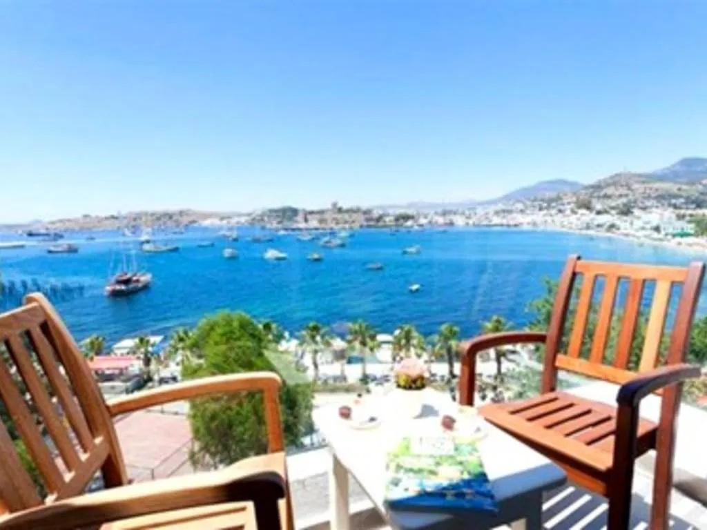 DOUBLE DELUXE SEA VIEW WITH BALCONY Room, Gulet Otel, Bodrum