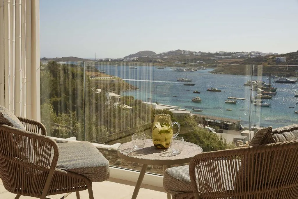 DOUBLE SINGLE USE SEA VIEW Room, Once In Mykonos Luxury Resort, Mykonos