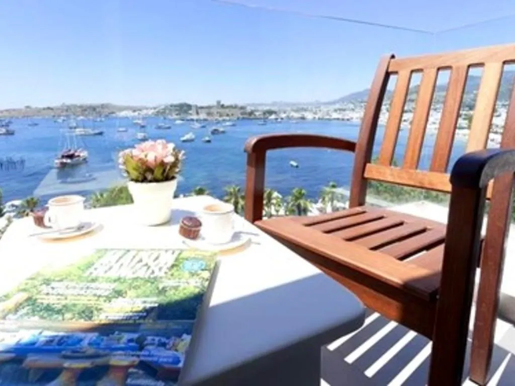 DOUBLE DELUXE SEA VIEW WITH BALCONY Room, Gulet Otel, Bodrum