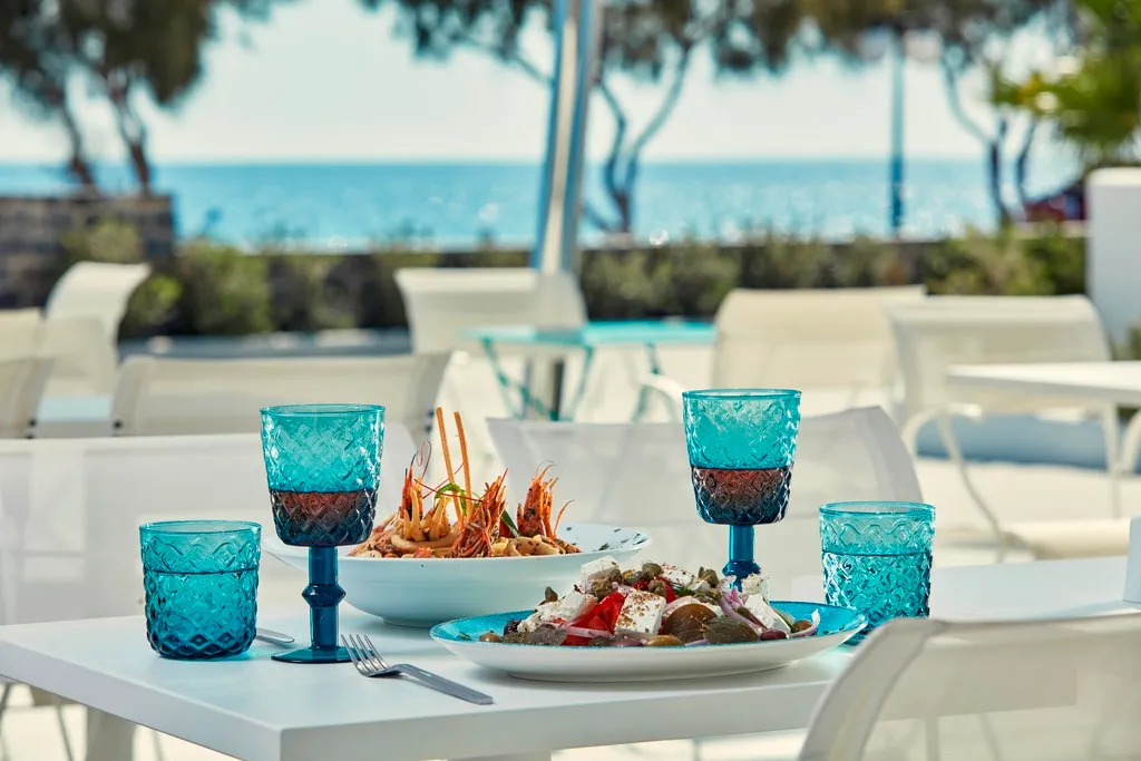 Bar, Aqua Blue Beach Hotel, Santorini