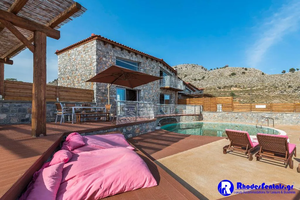 VILLA THREE BEDROOMS WITH PRIVATE POOL Room, Lindos Seastone Villas, Rhodes