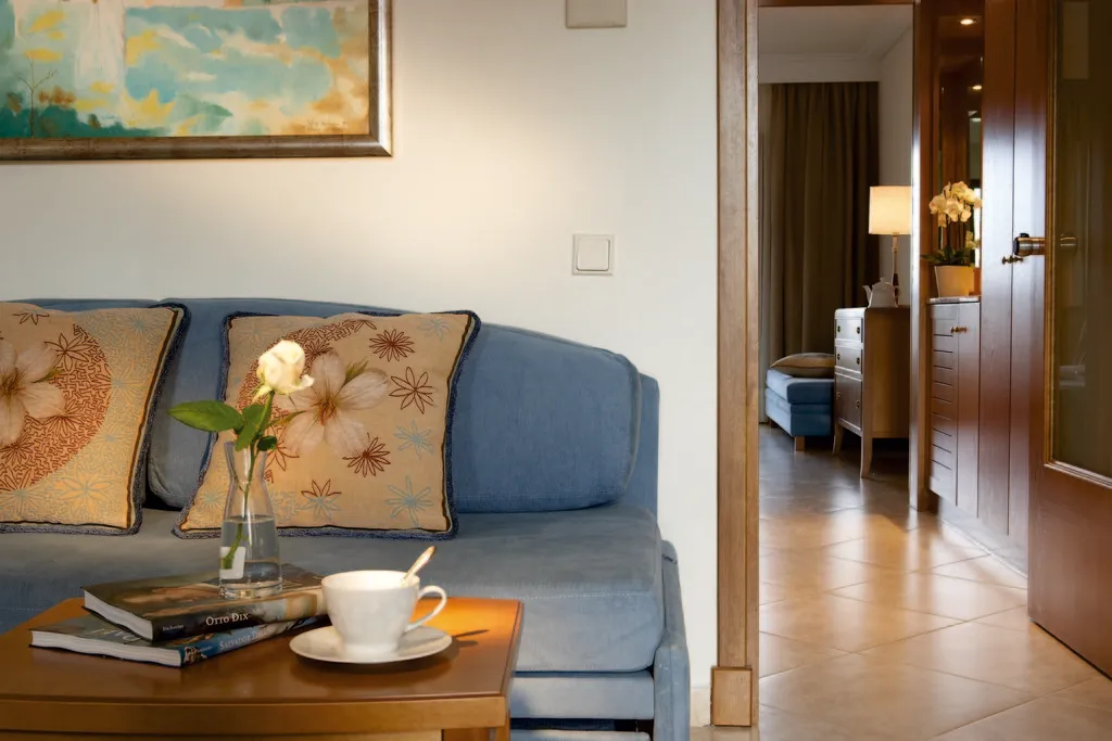 JUNIOR SUITE SEA VIEW Room, Aegean Melathron Thalasso Spa, Halkidiki