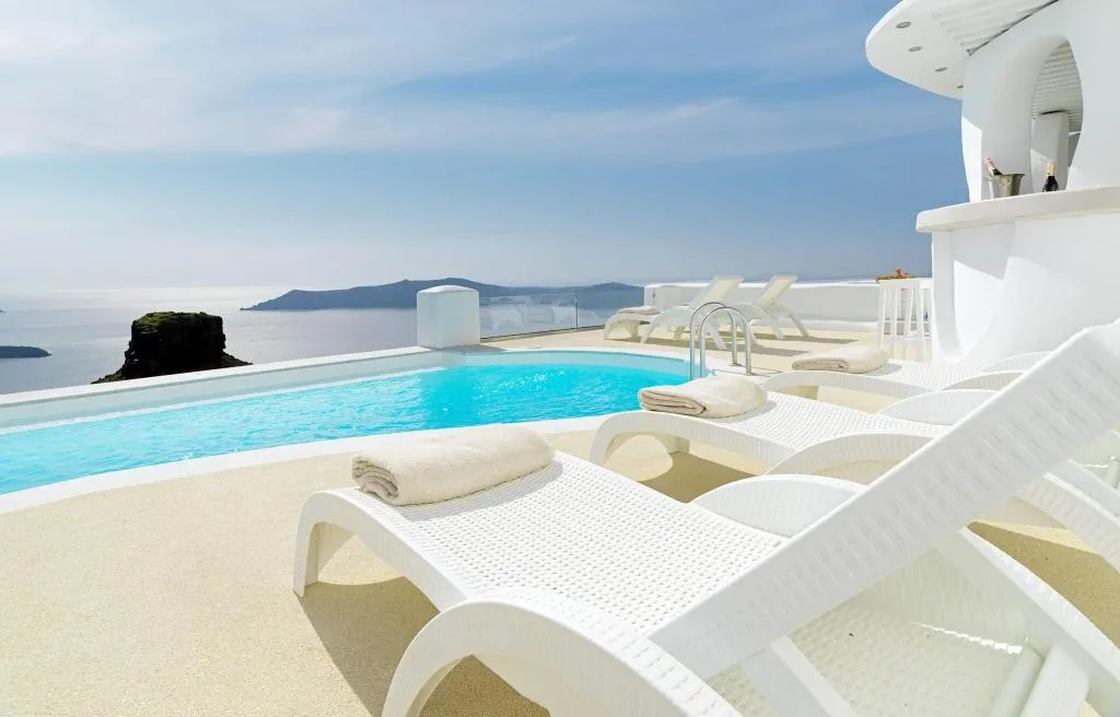 General view, Tholos Resort, Santorini