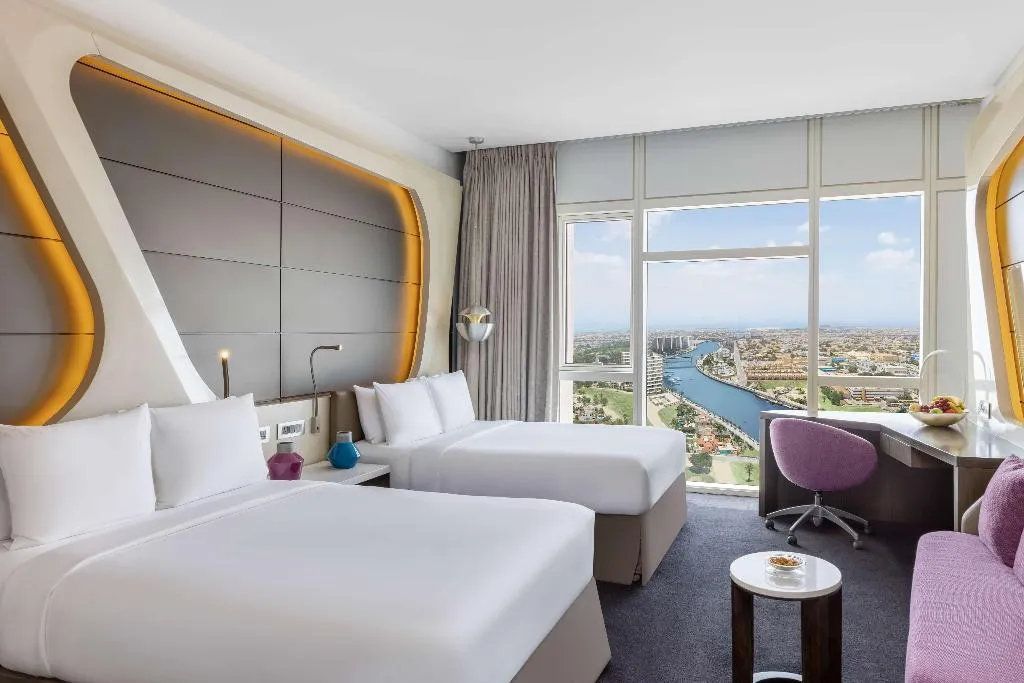 DOUBLE DELUXE CANAL VIEW Room, V Hotel Dubai, Curio Collection by Hilton, Dubai