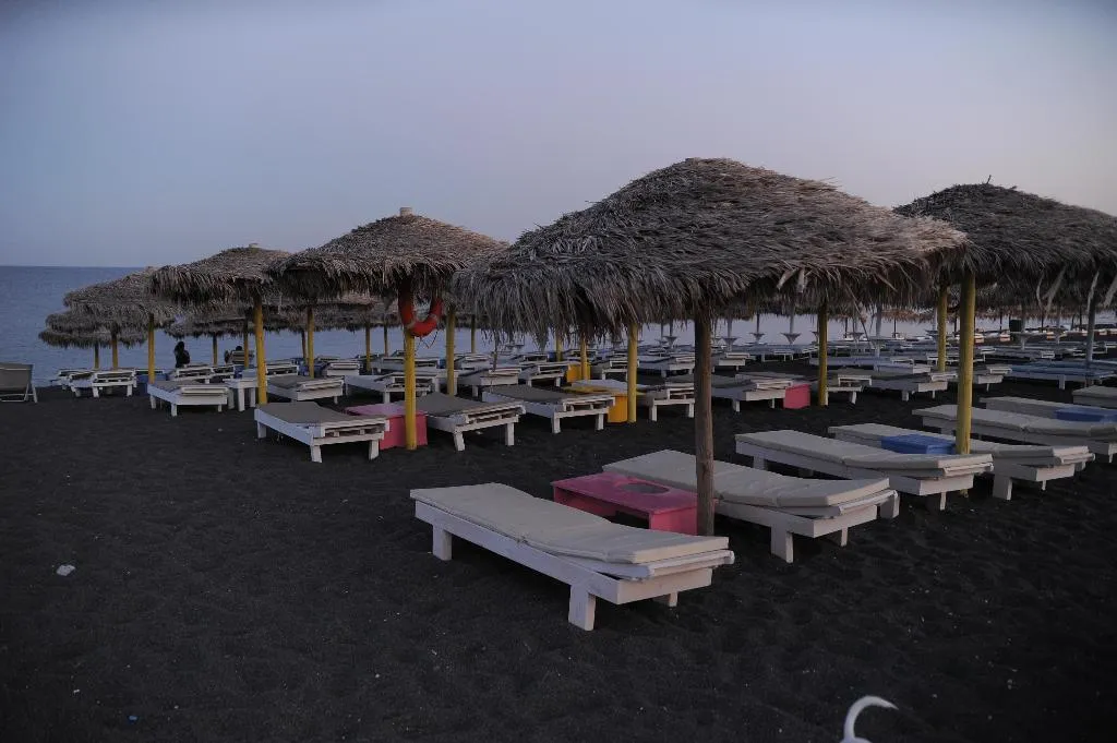 Beach, Perissa Bay, Santorini