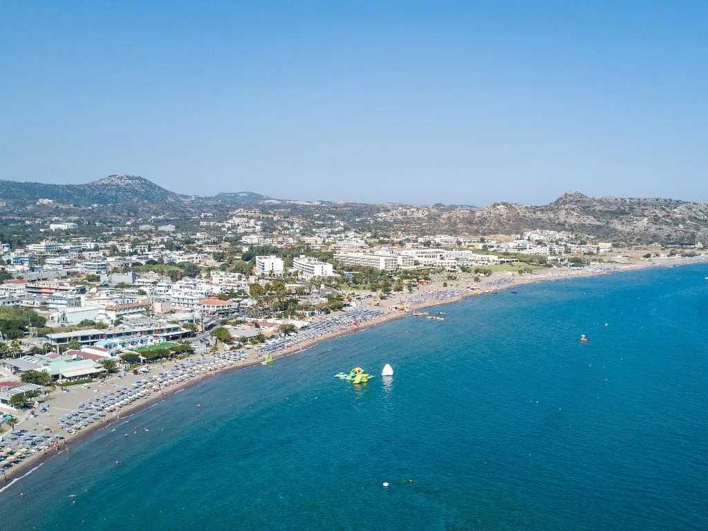 Beach, Mikes House Hotel, Rhodes