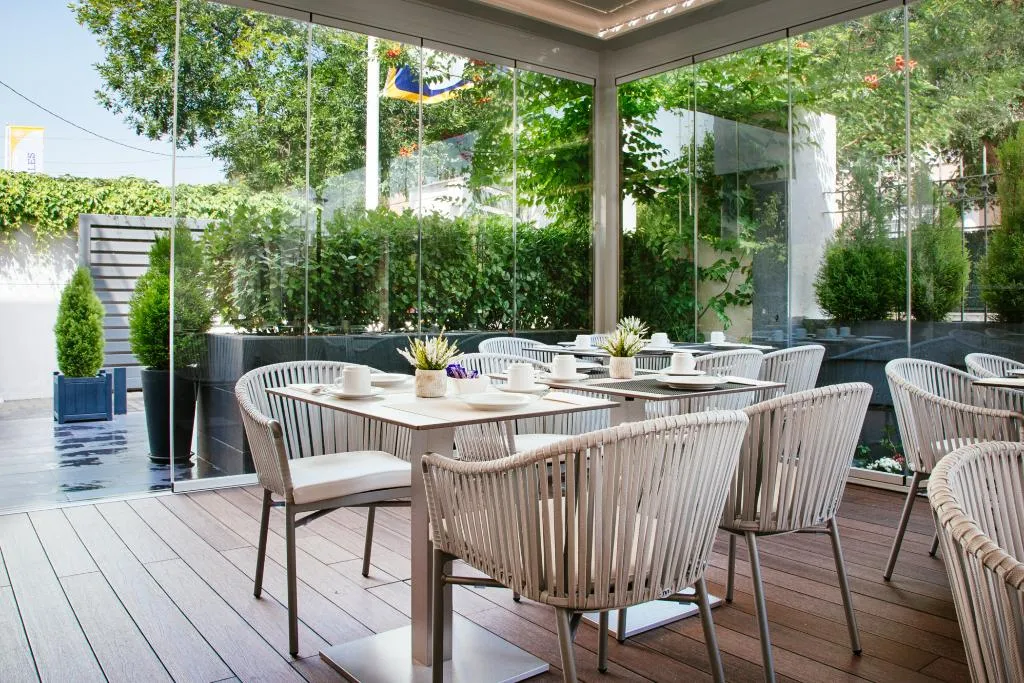 Terrace, Globales Acis & Galatea Hotel, Madrid