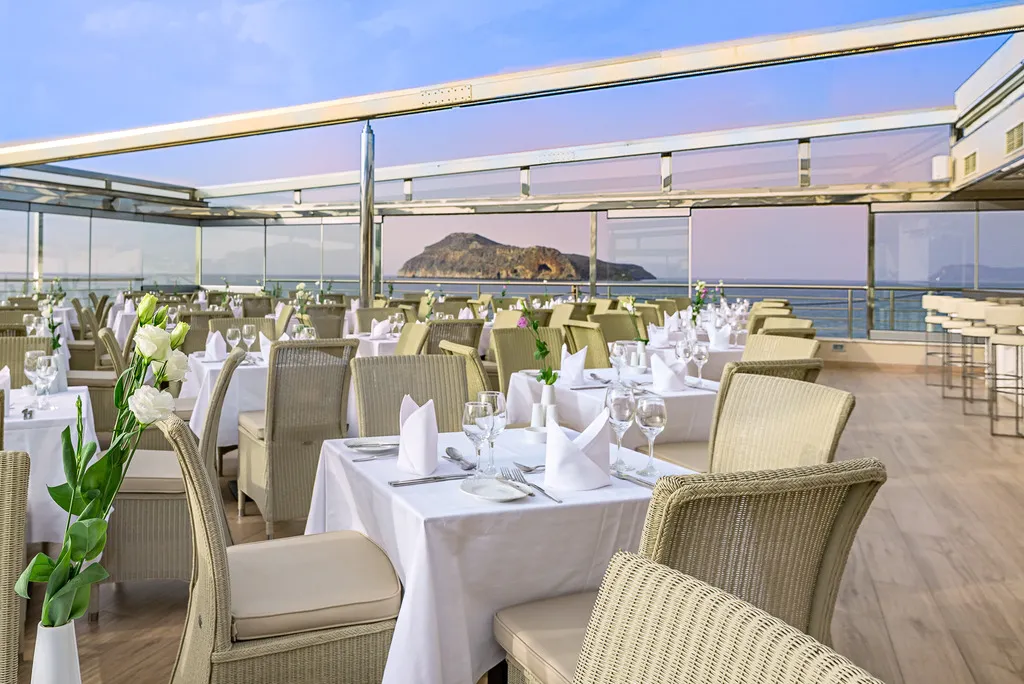 Terrace, Porto Platanias Beach Resort & Spa, Crete