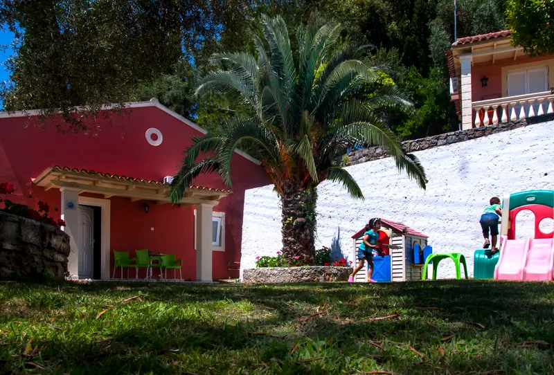 Terrace, Fouxia Apartments and Studios, Corfu