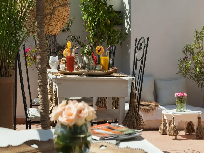 Terrace, Riad Les Orangers D'Alilia, Marrakech