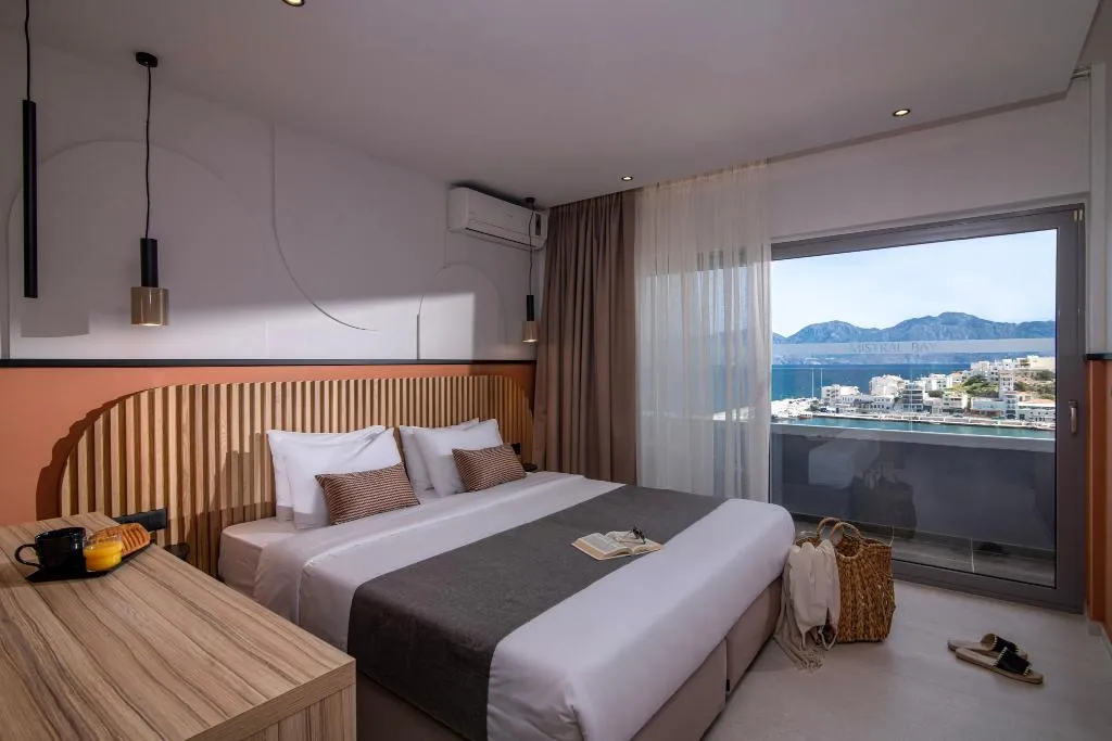 Double or Twin SIDE SEA VIEW Room, Mistral Bay, Crete