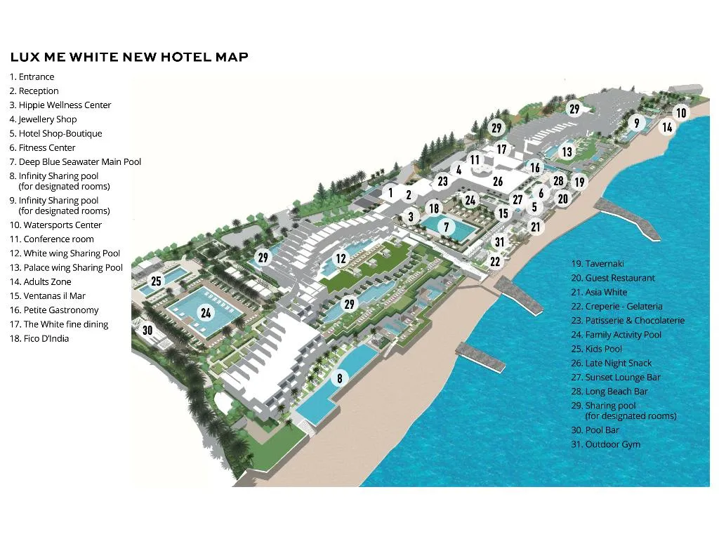 General view, Grecotel LUXME White, Crete