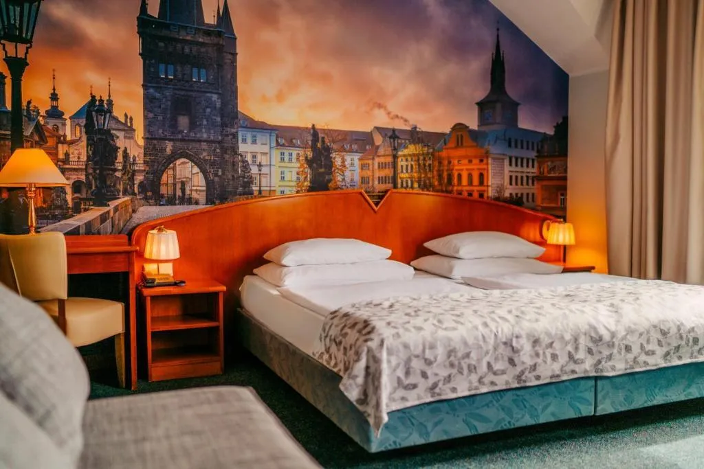 Room, Plaza Boutique Hotel, Prague