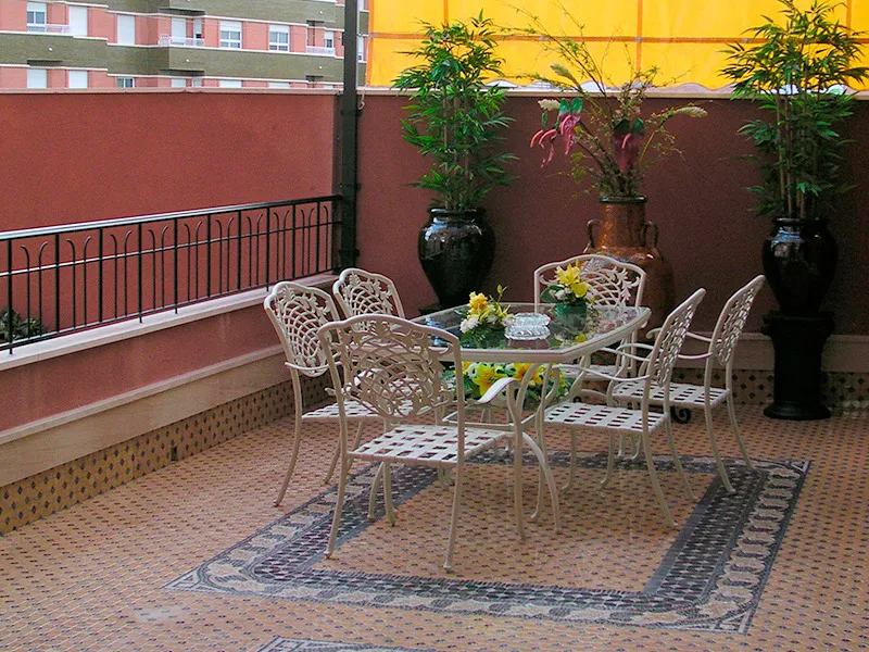 Terrace, Hotel Santiago Jaen, Andalucia
