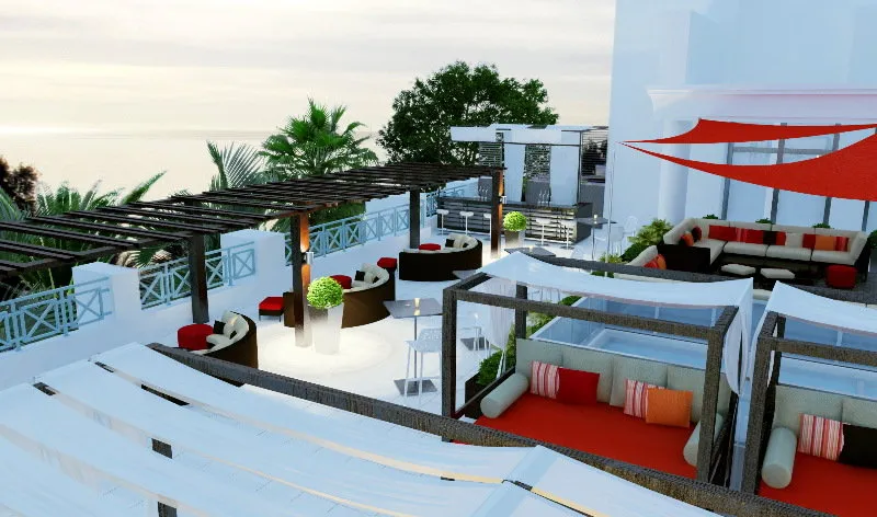 Terrace, Radisson Blu Resort & Thalasso Hammamet, Tunisia