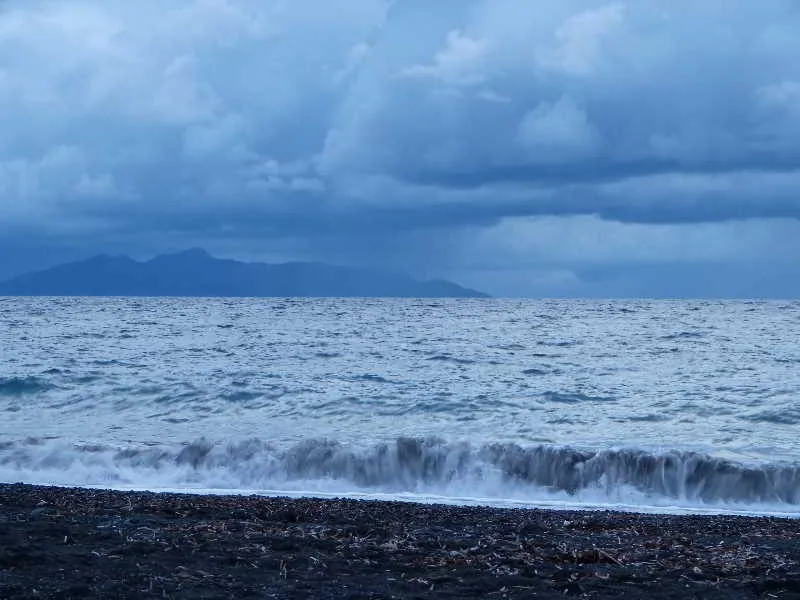 Beach, Black Sand Hotel, Santorini