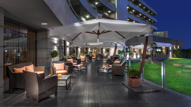 Terrace, Eurostars Monte Real, Madrid