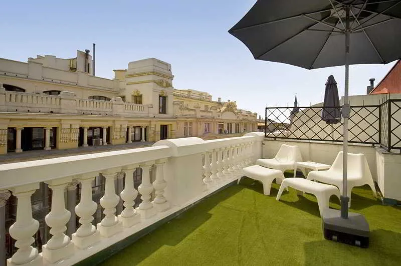Terrace, Hotel Moderno, Madrid