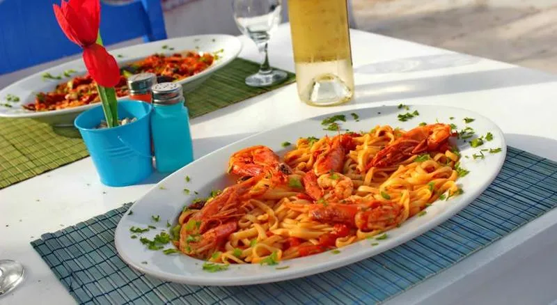 Restaurant, Avra Budget Beach Hotel, Corfu