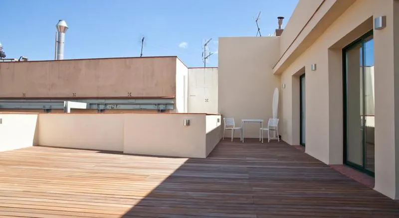 Terrace, May Ramblas Hotel, Barcelona