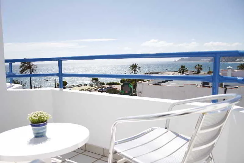 Terrace, Hotel Virgen del Mar, Costa Almeria