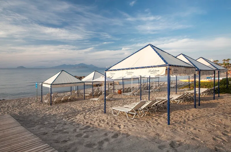 Beach, Lakitira Suites, Kos