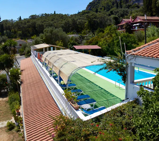 General view, Andromaches Holiday apartments, Corfu