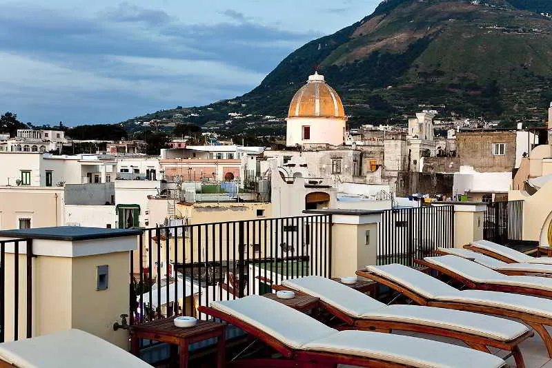 Terrace, Villa Carolina, Naples