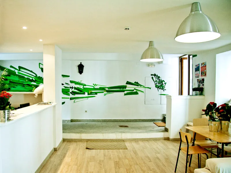 Lobby, The Living Roof Hostel, Madrid