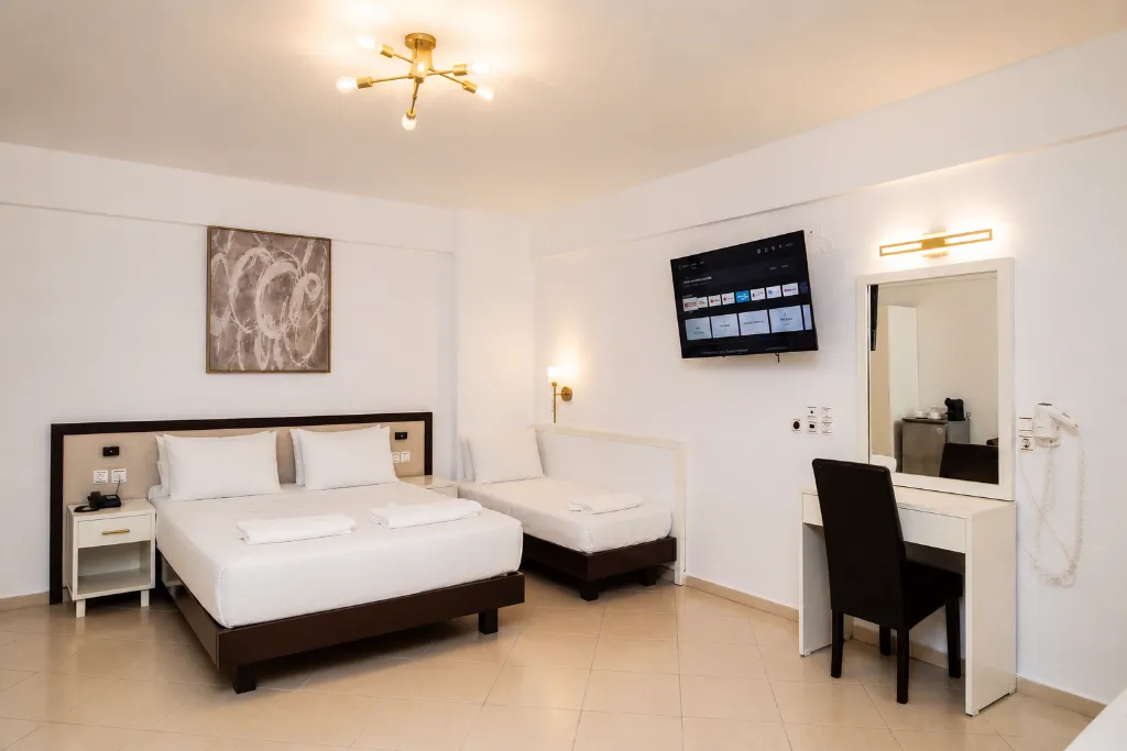 FAMILY ROOM STANDARD Room, St Constantin Hotel, Crete