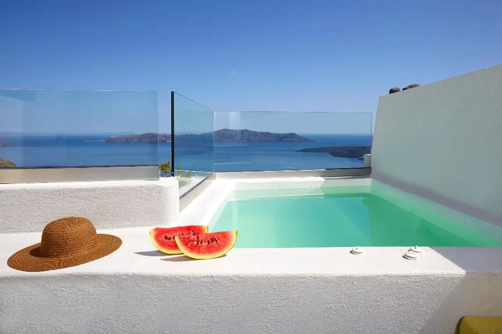 General view, Caldera's Bliss Suites, Santorini