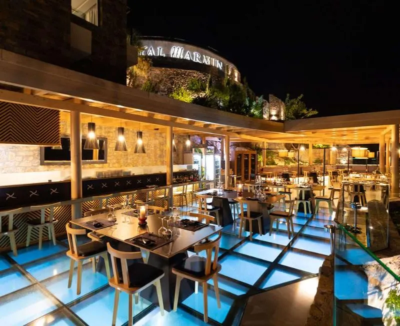 Restaurant, Royal Marmin Bay Boutique & Art Hotel, Crete