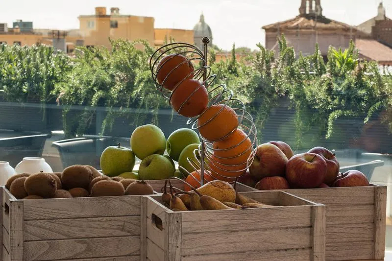 Terrace, Residence Trianon Borgo Pio, Rome