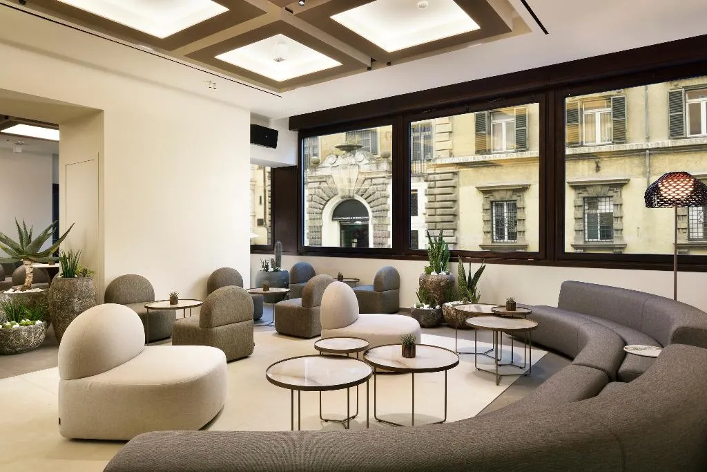 Lobby, Grand Hotel Palatino, Rome