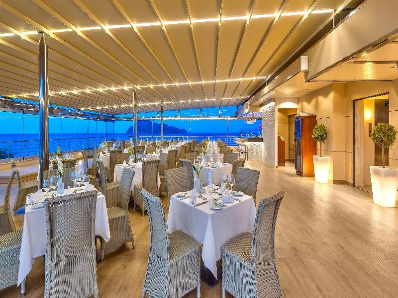 Terrace, Porto Platanias Beach Resort & Spa, Crete