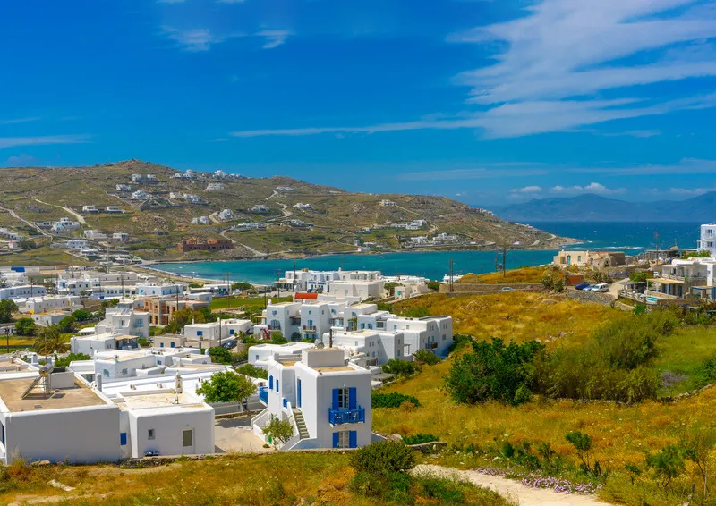 General view, Ornos Blue, Mykonos