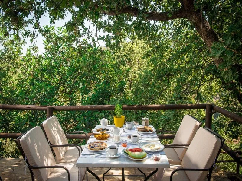 Terrace, Enagron Ecoturism Village, Crete