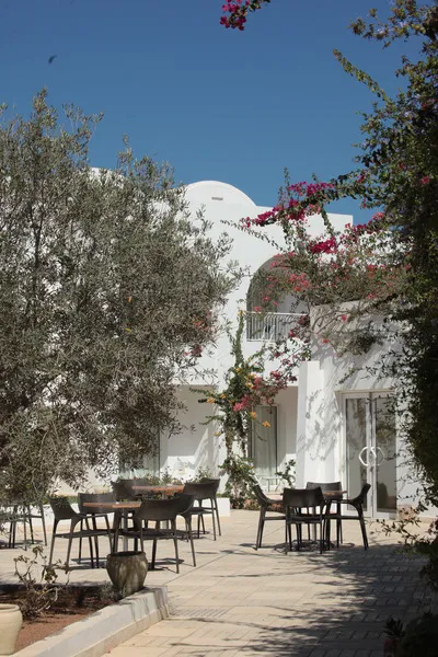 Terrace, Seabel Rym Beach Djerba, Tunisia