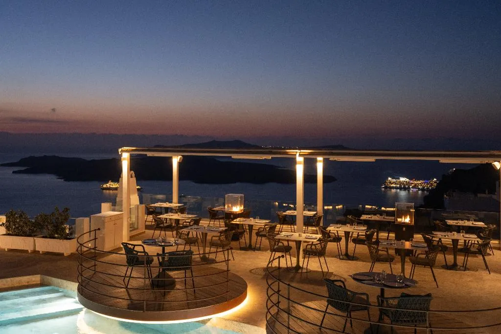 Bar, Volcano View Hotel, Santorini