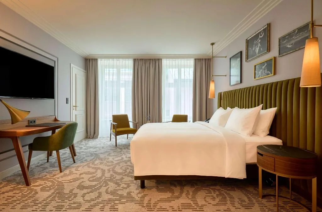 DOUBLE KING SIZE BED Room, Hotel Saski Krakow, Curio collection by Hilton, Krakow