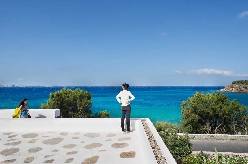 Terrace, Alkistis Mykonos, Corfu