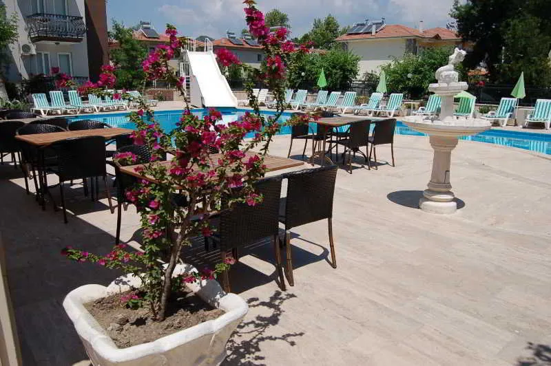 Terrace, Cinar Apart Hotel, Dalaman