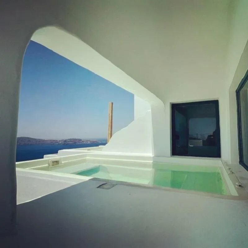 JUNIOR SUITE SEA VIEW WITH PRIVATE POOL Room, Amaze Suites, Santorini