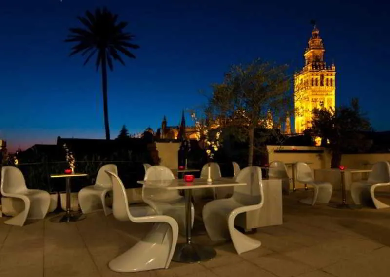 Terrace, Hotel Palacio Alcázar, Seville