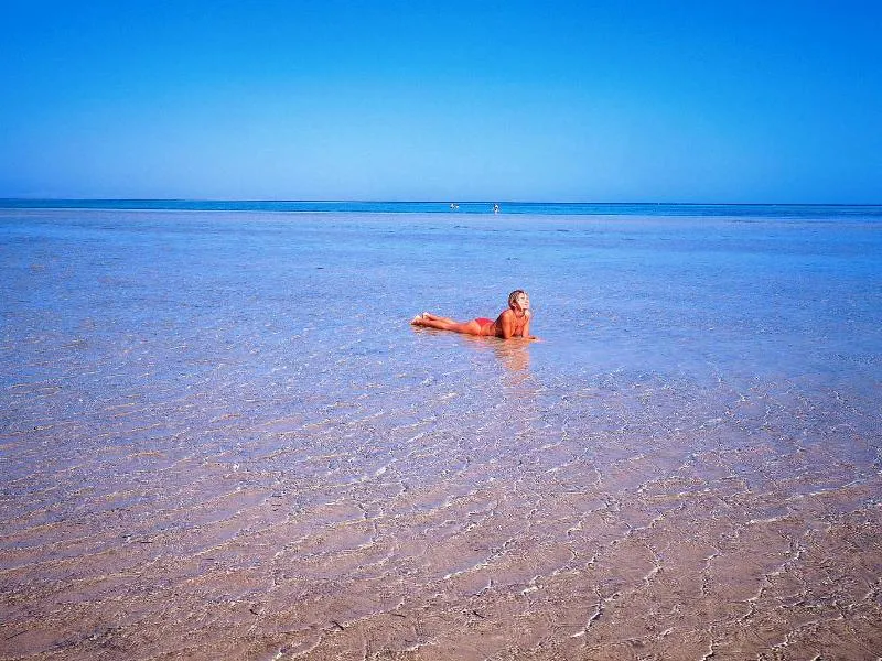 Beach, Pickalbatros Laguna Club Resort, Red Sea Riviera
