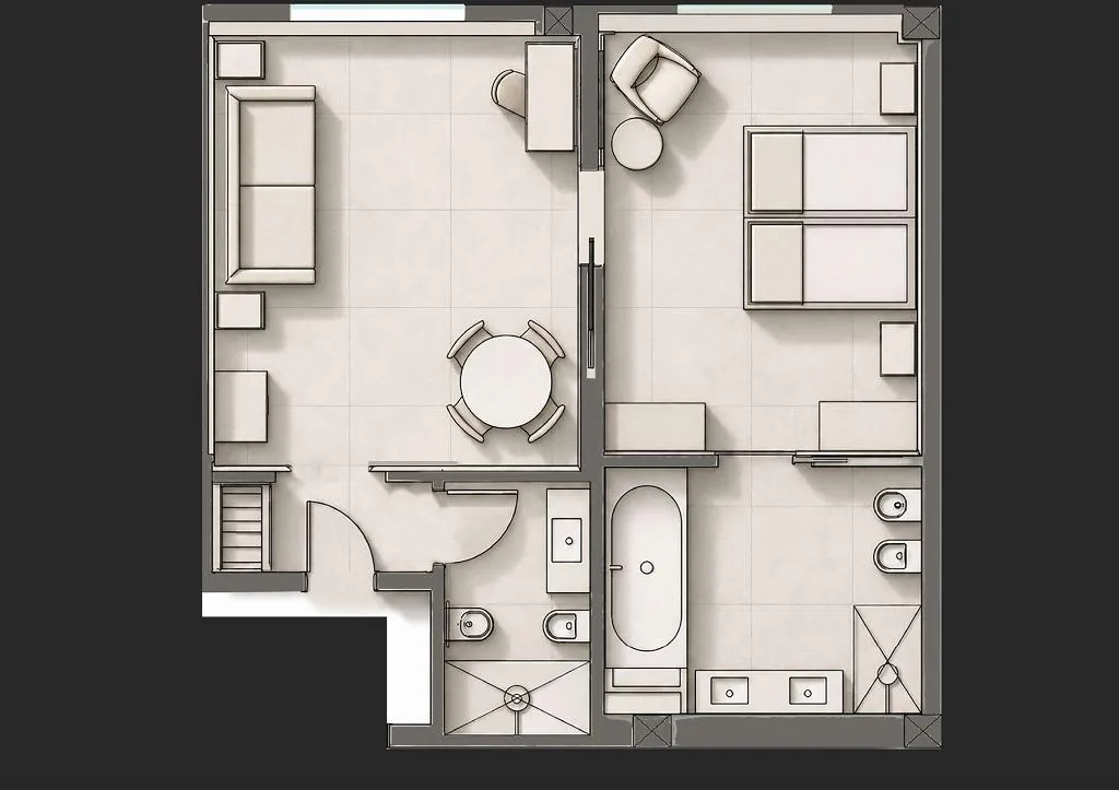 SUITE PRESTIGE Room, Abacus Hotel, Milan